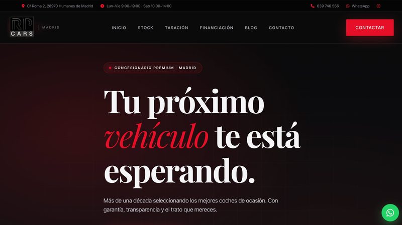 Web de RP Cars Autotrade